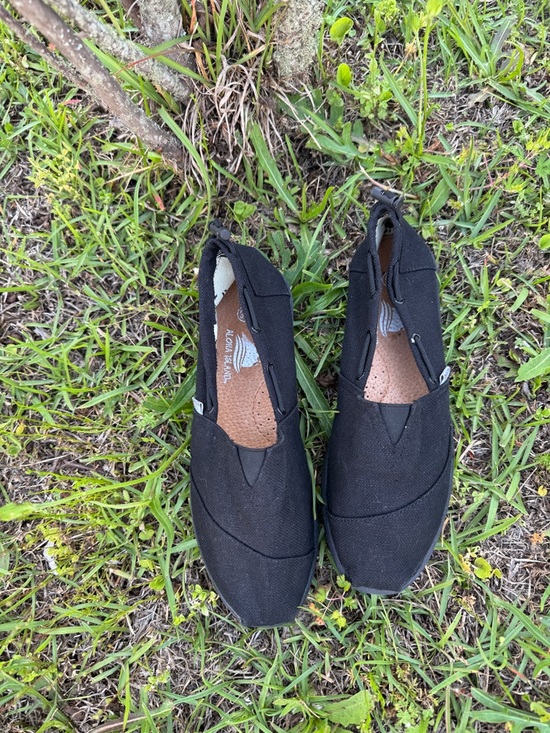Aloha Island Shoes - Aloha Island Black Canvas Slip-On Loafers for Women Size 9 Like New Lightweight